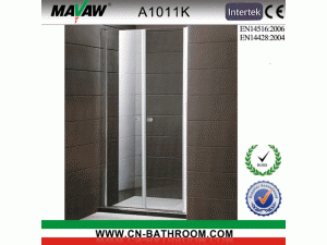 可调节双开门简易淋浴房 淋浴隔断 A1011K