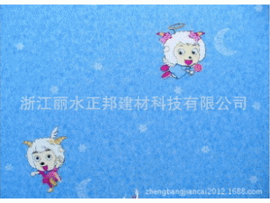 学校地坪浙江正邦PVC塑胶弹性地板卷材幼儿园家用耐磨片材